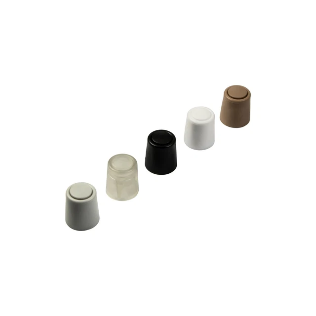 Lot De 5 Arrêts De Porte Ronds Tampons Auto-Adhésifs - 40mm - Couleurs Variées - Neuf