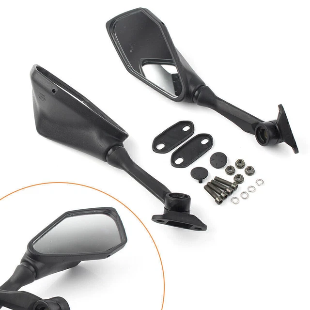 ABS Motocycle Rearview Mirrors For Kawasaki Ninja ZX6R ZX636 EX 250 300 13-2017