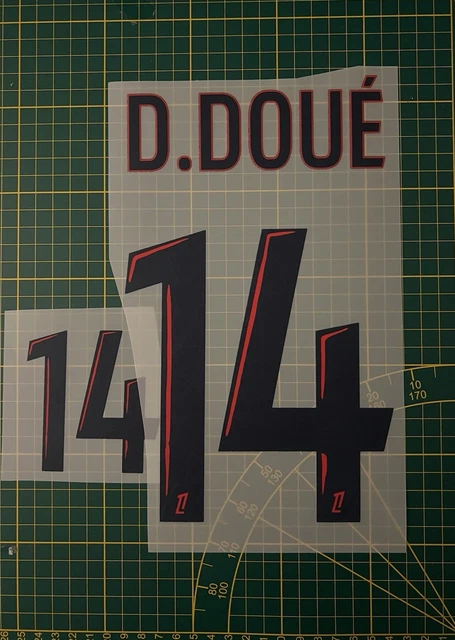 Flocage D. DOUÉ #14 – Paris Domicile Saison 2025/2026, Neuf Sans Boîte