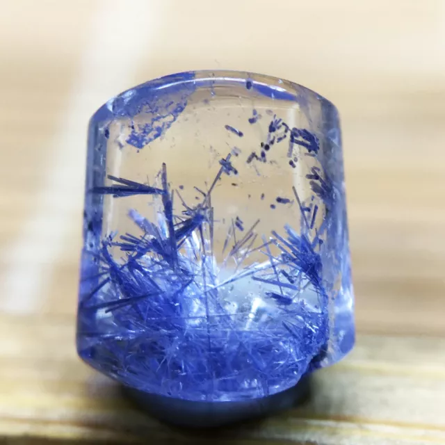 1.1Ct 100% Natural Clear Blue Dumortierite Crystal Quartz Pendant Polished 3