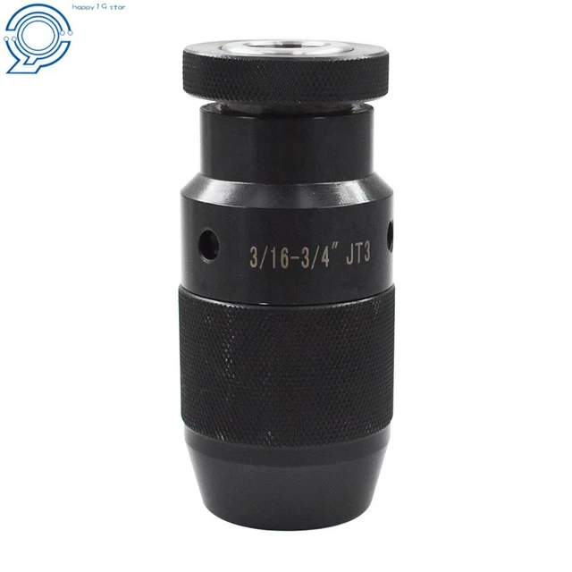 Pro-Series 3/16-3/4" 3JT Keyless Drill Chuck Heavy Duty CNC Jacobs Type JT3