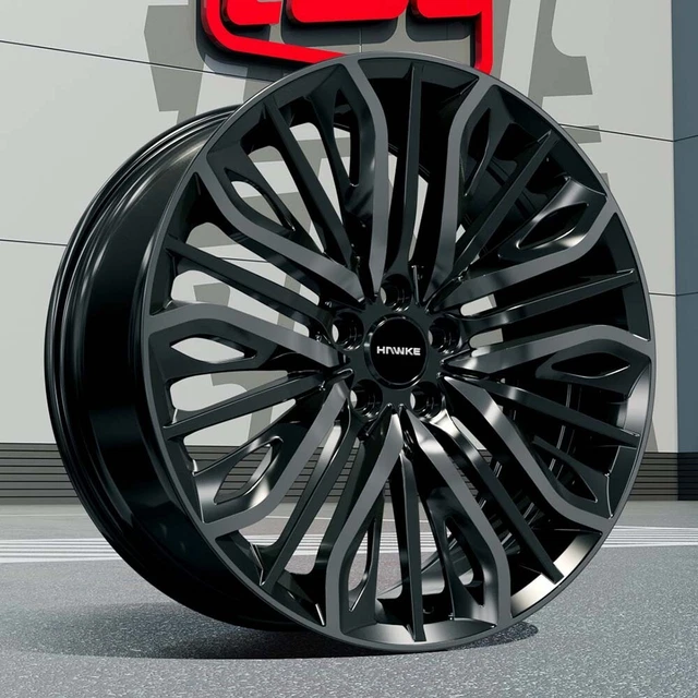 Range Rover Hawke Wheels RANGE ROVER SPORT L494 x 4 HAWKE VEGA Alloy Wheels 22x9.5 5-120 Black ...