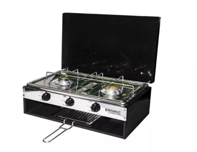 New Lido 2 Junior Burner and Grill With Lid caravan rv motorhome camper trailer