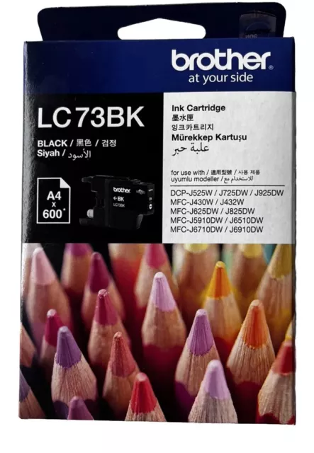 Brother Replacement Ink Cartridge LC73BK Black Brand New In Box