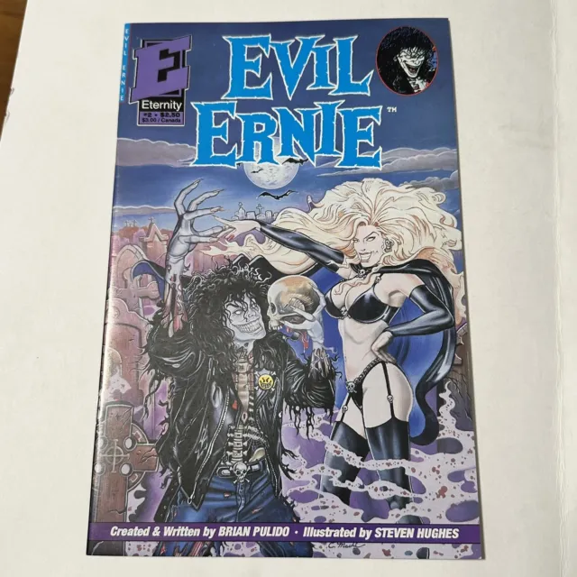 Evil Ernie #2 Eternity 1992 (VF/NM) 1st Lady Death Cover! Extra Sharp Copy!