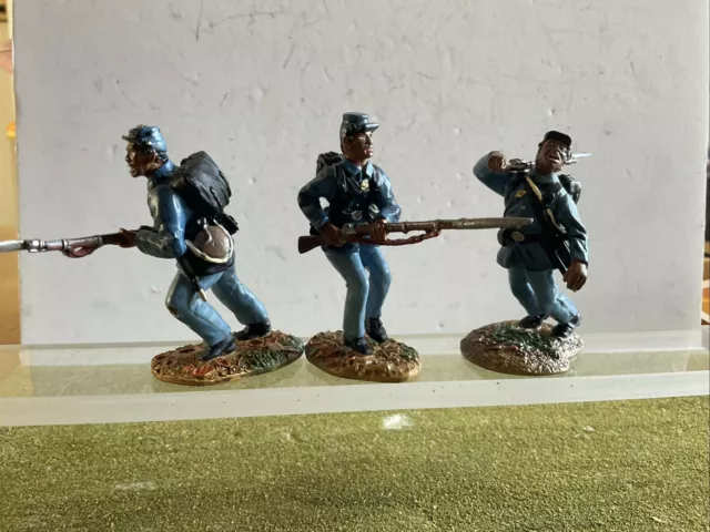 CONTE Collectibles Box Set ACW57181 painted 54mm Metal 3 Union Infantry SUPERB!