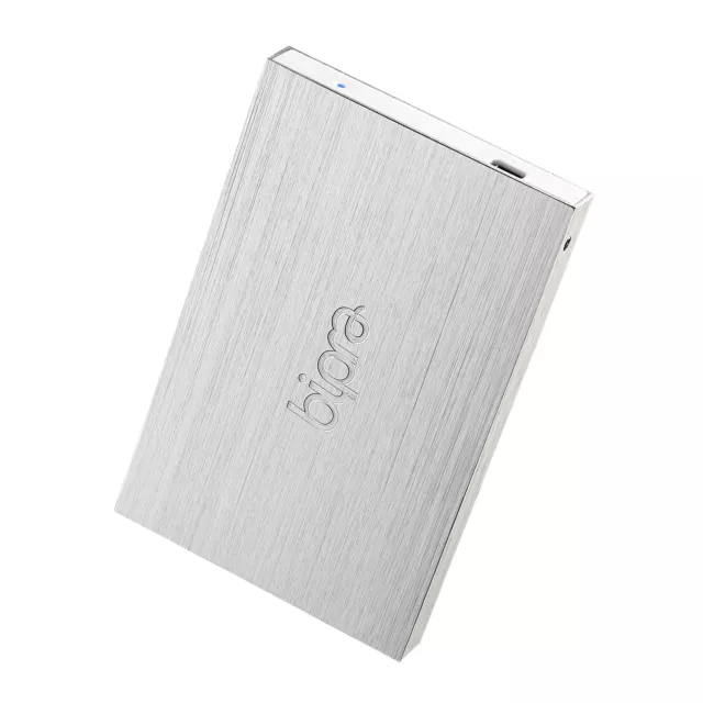 Bipra 320GB 2.5 inch USB 2.0 NTFS Slim External Hard Drive - Silver