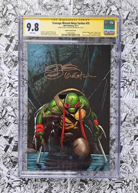 🔥TEENAGE MUTANT NINJA TURTLES #75 CGC 9.8 SS SIGNED/REMARKED by KEVIN EASTMAN🔥