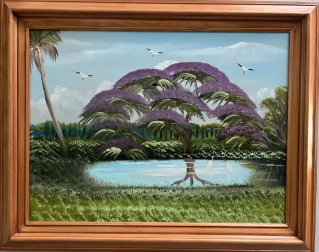 AL BLACK FLORIDA HIGHWAYMEN "jacaranda tree" FLORIDA HALL OF FAME, SIGNED RARE 2