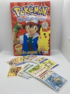 STICKER POKEMON N°68 " PIKACHU AND ASH " SERIE 4 JOHTO MERLIN TOPPS 2002 