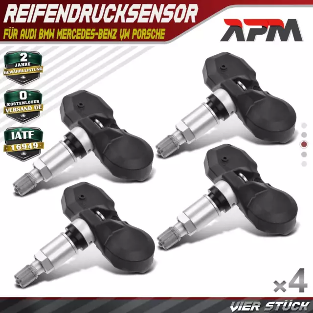 4x Radsensor Reifendrucksensor Vorne Hinten für BMW E46 E60 Audi A6 A8 Porsche