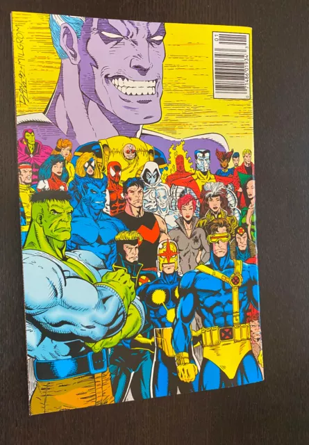 INFINITY WAR #1 (Marvel 1992) -- NEWSSTAND VARIANT -- Thanos / Warlock -- VF+ 2