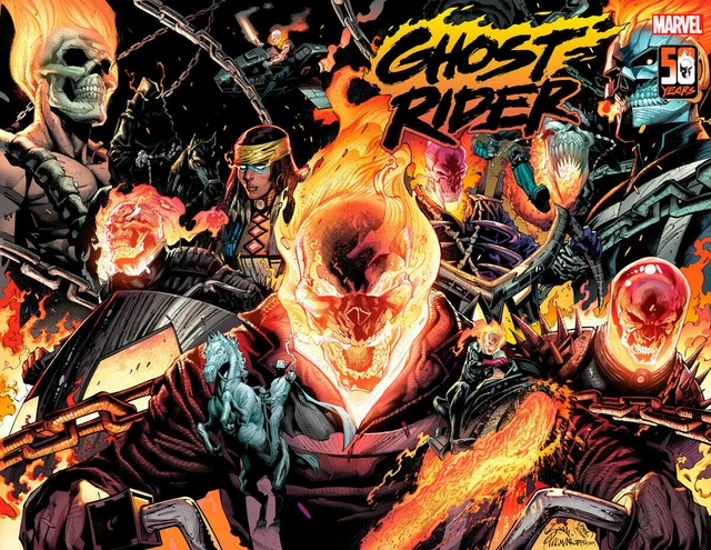 Ghost Rider #1 - Stegman Wraparound Variant Cover - Marvel Comics - 2022