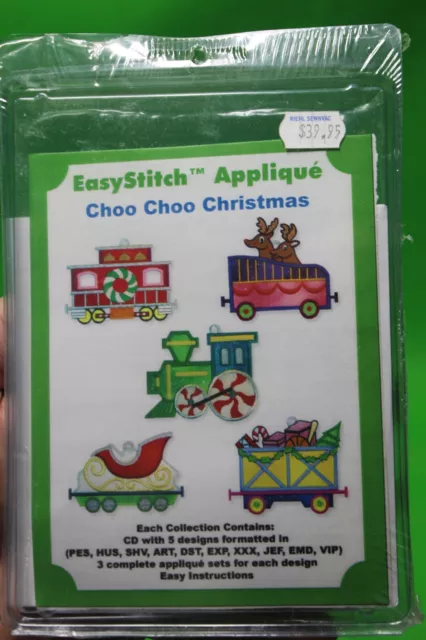 Aplique Easy Stitch DALCO Christmas Choo Train