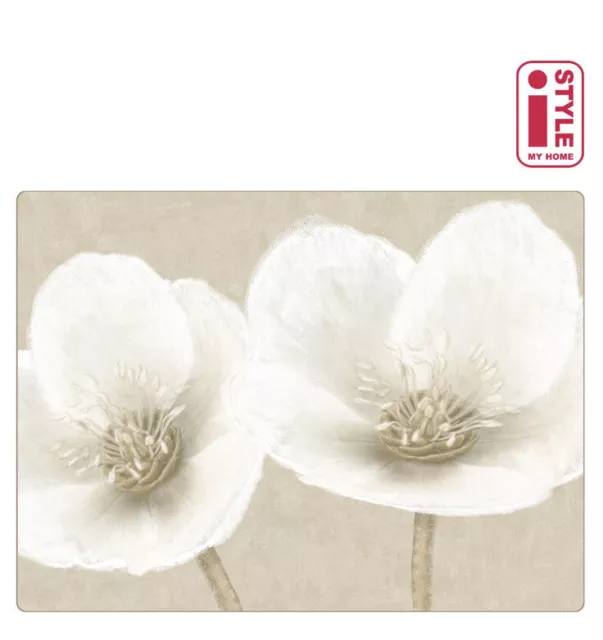 Set of 4 Placemats & Coasters Table Place Settings Mats Helleborus Floral