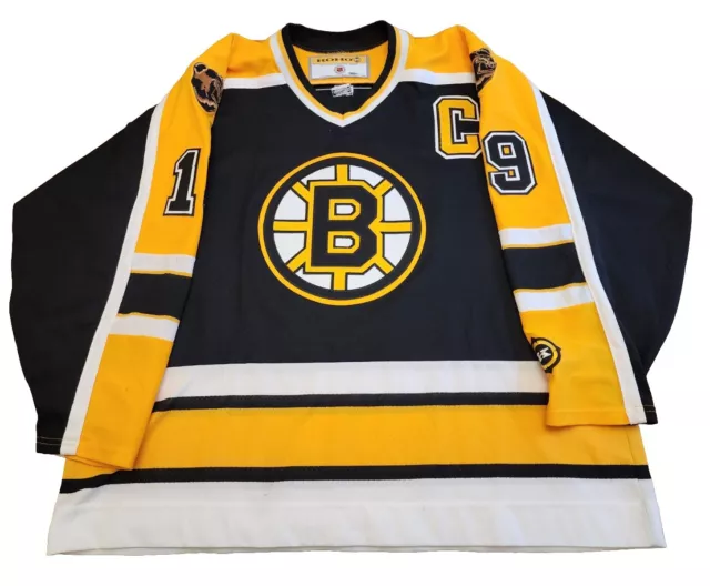 ANSON CARTER Vintage Boston Bruins Pooh Bear CCM NHL Authentic Hockey  Jersey L