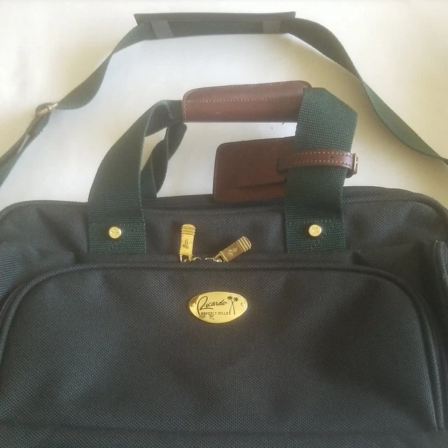 RICARDO BEVERLY HILLS CarryOn Travel Bag Luggage Coronado Green 16"x