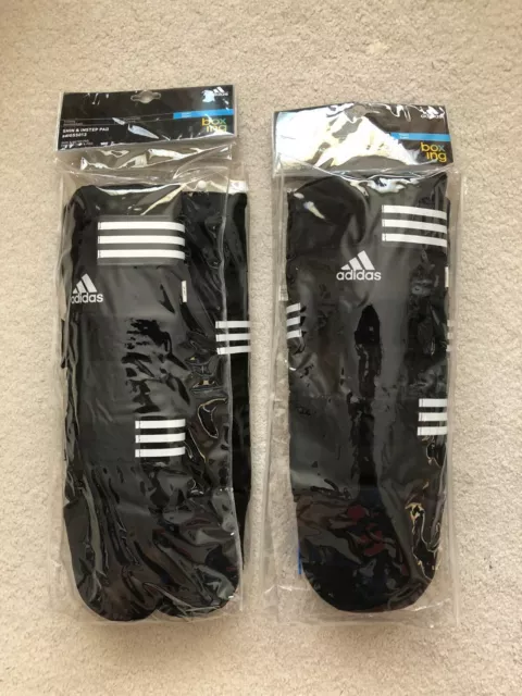 Adidas Boxing/MMA Unisex Medium Black Shin and Instep Pads