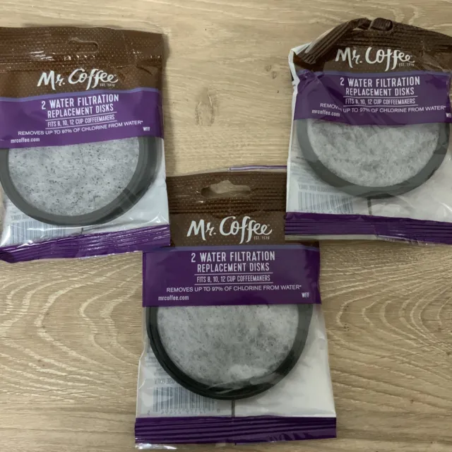 📀 Mr. Coffee 2 Water Filtration Replacement Disks (NEW) LOT OF 3