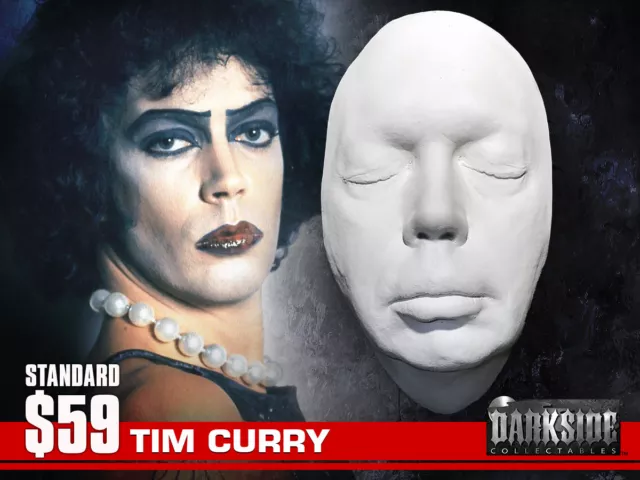 TIM CURRY Rocky Horror Picture Show Life Cast Life Mask Lightweight White Resin