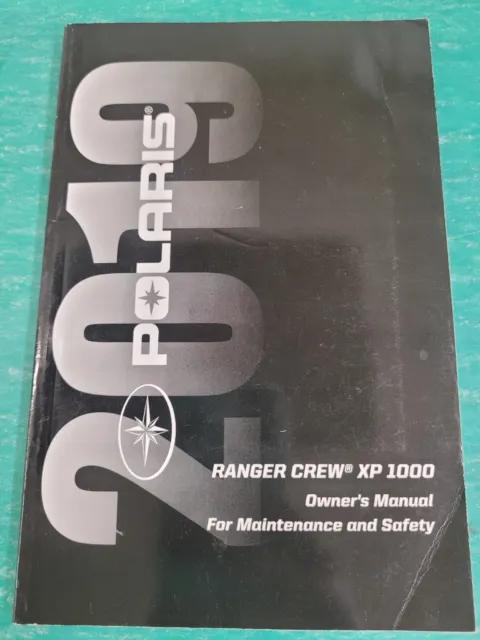 Polaris Oem 2019 Ranger Crew Xp 1000 Owners Manual #9928850