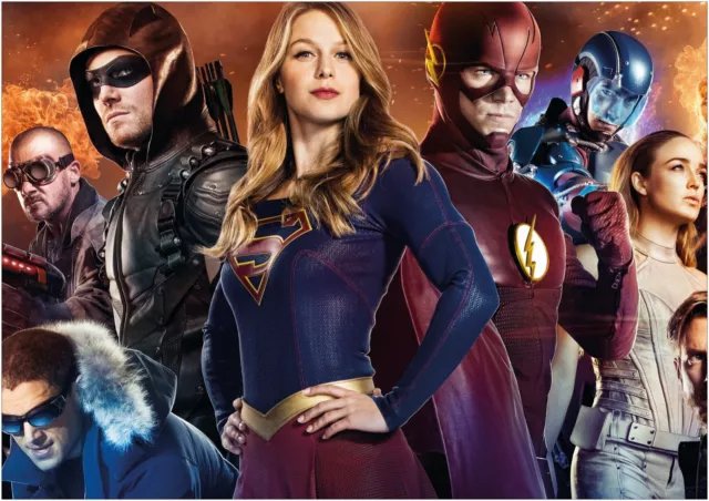 DC Legends Cast Arrow Flash Supergirl Poster Art Print Gift A0 A1 A2 A3 Maxi 2
