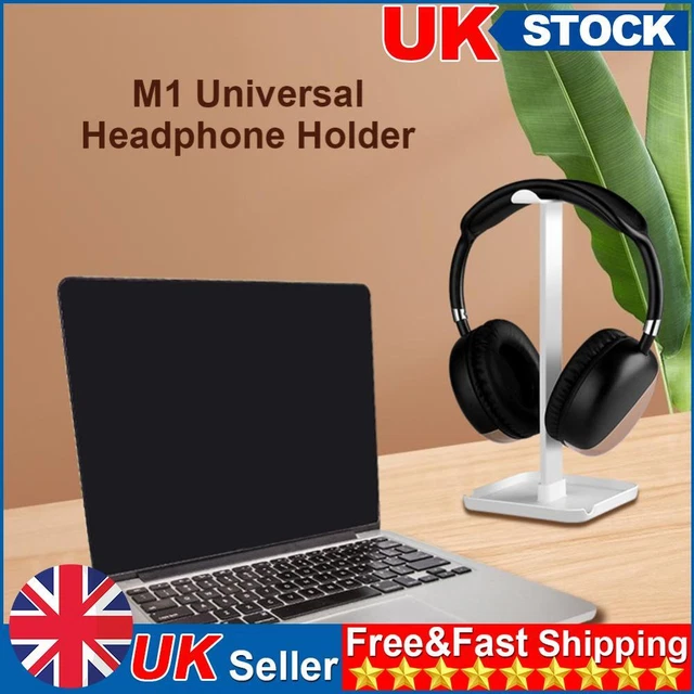 M1 Headphone Holder Hanger Earphone Desktop Display Stand Bracket (White)
