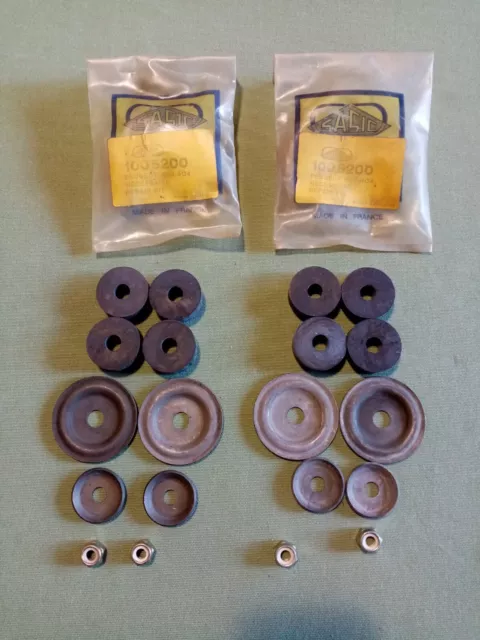 PEUGEOT 403 / 404 Kit de silentblocs pour 2 amortisseurs AR