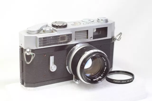 TAL CUAL Canon Modelo 7 Cámara de película con telémetro + lente MF de 50...