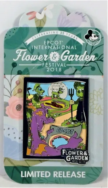 Disney Epcot Flower & Garden Festival 2018 Figment Passholder Exclusive 3-D Pin