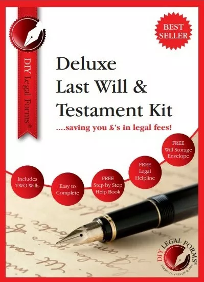 2024 'Deluxe' Last Will And Testament Kit For Up To Two People