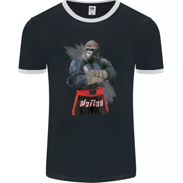 T-shirt lottatore da uomo Gorilla Fighter MMA arti marziali muay thailandesi fotol