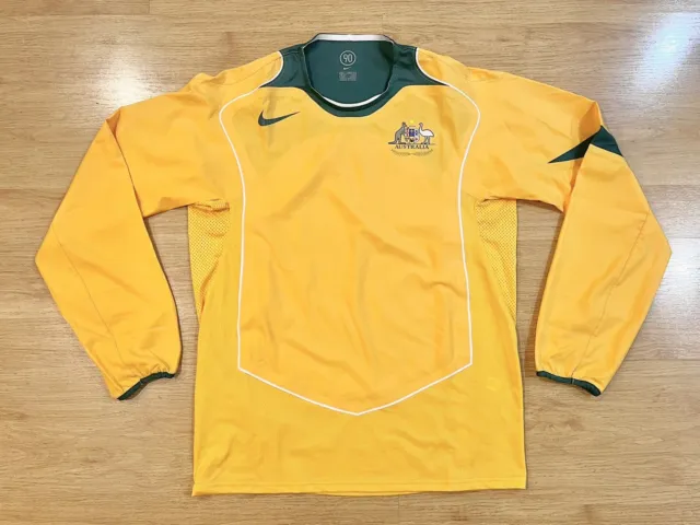 Australia Socceroos 2005 Nike Home Player Issue Shirt Jersey Large/Medium