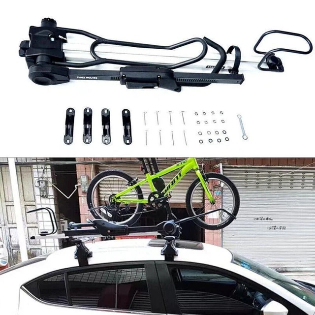BIKE ROOF CARRIER Mount on Car SUV Trunk Crossbar Cross Bar Universal ...