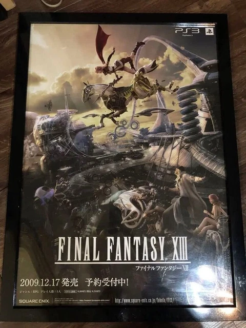 RARE FINAL FANTASY XIII B2 Poster PS3 Promo Japan Import Square
