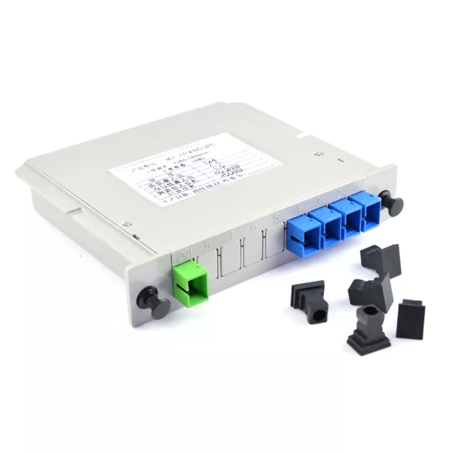 Single Mode Fiber Optical PLC Splitter SC/UPC 1*4 1x4, 1 to 4 Module