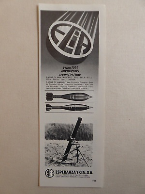 10/1983 PUB THOMSON BRANDT MORTIER 81 MM MORTAR ARMEE FRANCAISE FRENCH AD 