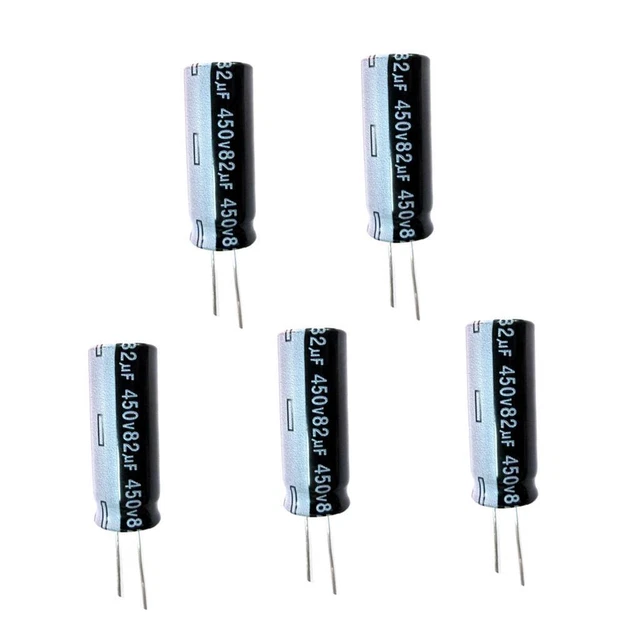 Kit D'assortiment De 5 Condensateurs électrolytiques En Aluminium 450V 82UF