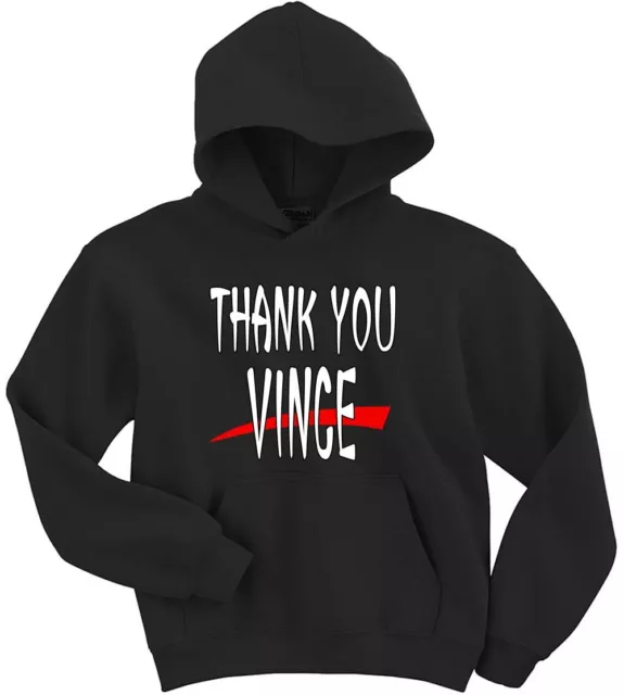 Vince McMahon Thank You Vince CREW HOODED SWEATSHIRT