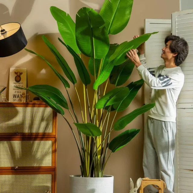 Room Large Greenery Fake Plant Faux Banana Tree Home Decoration Artificial Palm