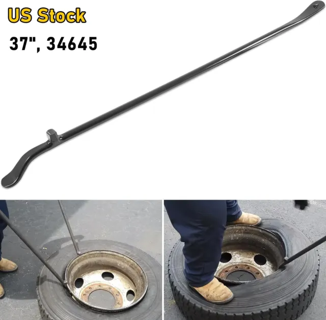 34645 Truck Mount/Demount Tire Iron, 37", 3/4″ Stock Tire Bar Tubeless Tire Iron