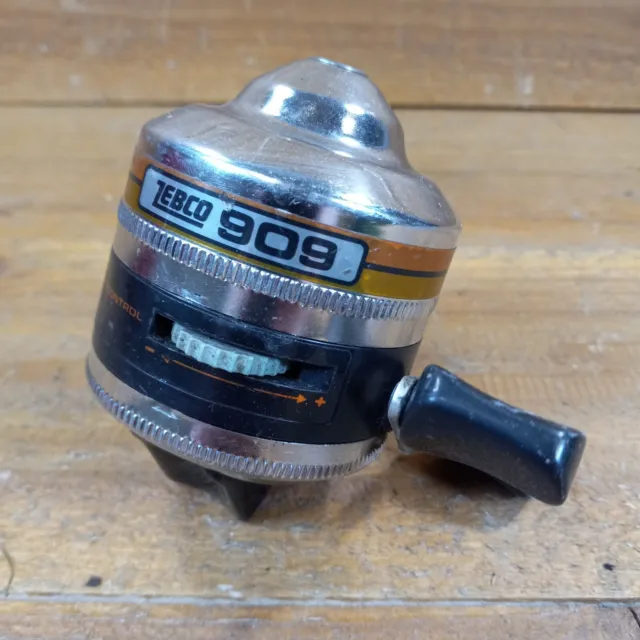 ZEBCO 202 VINTAGE 1987 Made in USA fishing reel - Mechanism tested