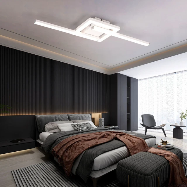 Plafonnier LED GBLY - 50W Lampe De Salon RVB Changement De Couleur Lampe De Chambre Moderne Dimmable Avec Telecommande Lampe De Couloir Plafonniers Pivotants Pour Chambres Denfants 85652812