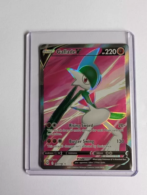 Pokémon Karte Gallade V 181/196 Vollständige Kunst verlorener Ursprung