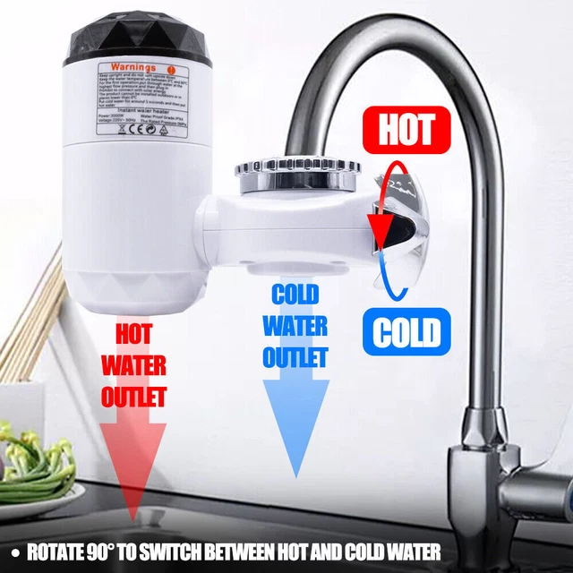 Kitchen Electric Instant Hot Water Faucet LED Display Fast heating Tankless Tap Kitchen Electric Instant Hot Water Faucet LED Display Fast heating Tankless Tap