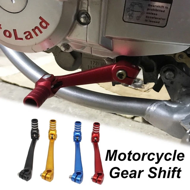 Leva Cambio Moto Pieghevole In Alluminio CNC 6061-T6 Nero - Universale Per Moto, ATV, Dirt Bike, Nuovo