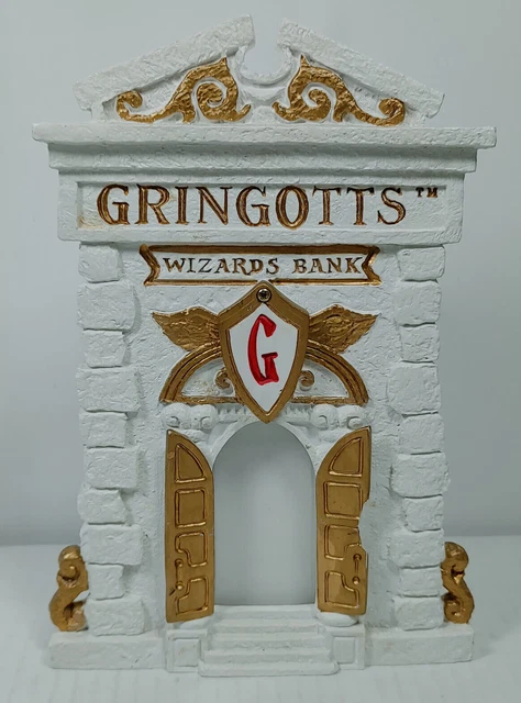 Vintage 2000 Harry Potter Gringotts Ceramic Bank W/ Window