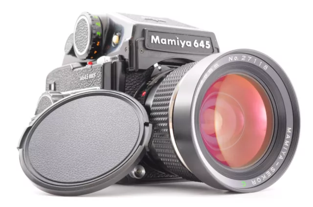 **NEAR MINT** Mamiya M645 1000S PD Prism Finder + Sekor C 45mm f/2.8 From Japan