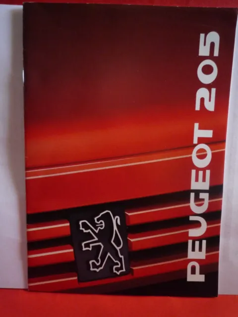 Peugeot 205 AM 1989 NL 24p auto sales brochure de vente originale NEERLANDAIS
