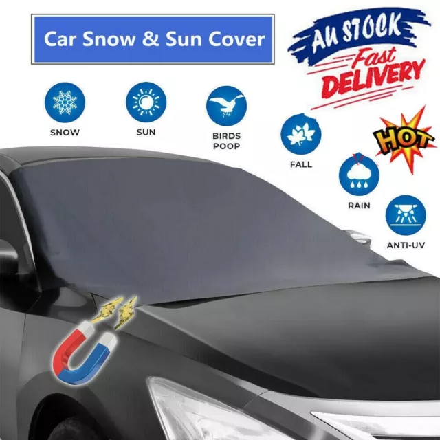 Magnet Car Windshield Snow Cover Sun Shade Winter Ice Dust Frost Guard Protector